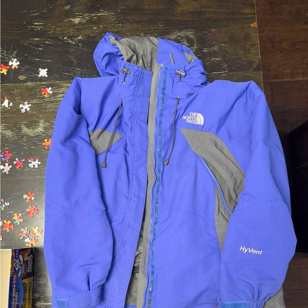The North Face Womens Hyvent Jacket Coat Periwinkle Windbreaker Size Small